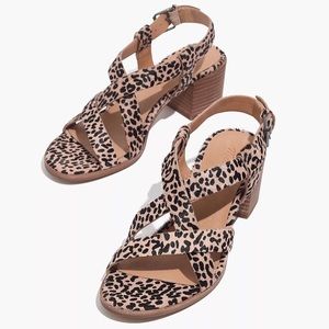 Madewell Alyssa Sandal in Spotted Calfhair